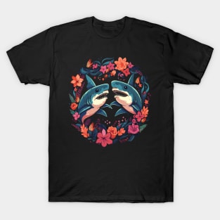 Shark Couple Valentine T-Shirt